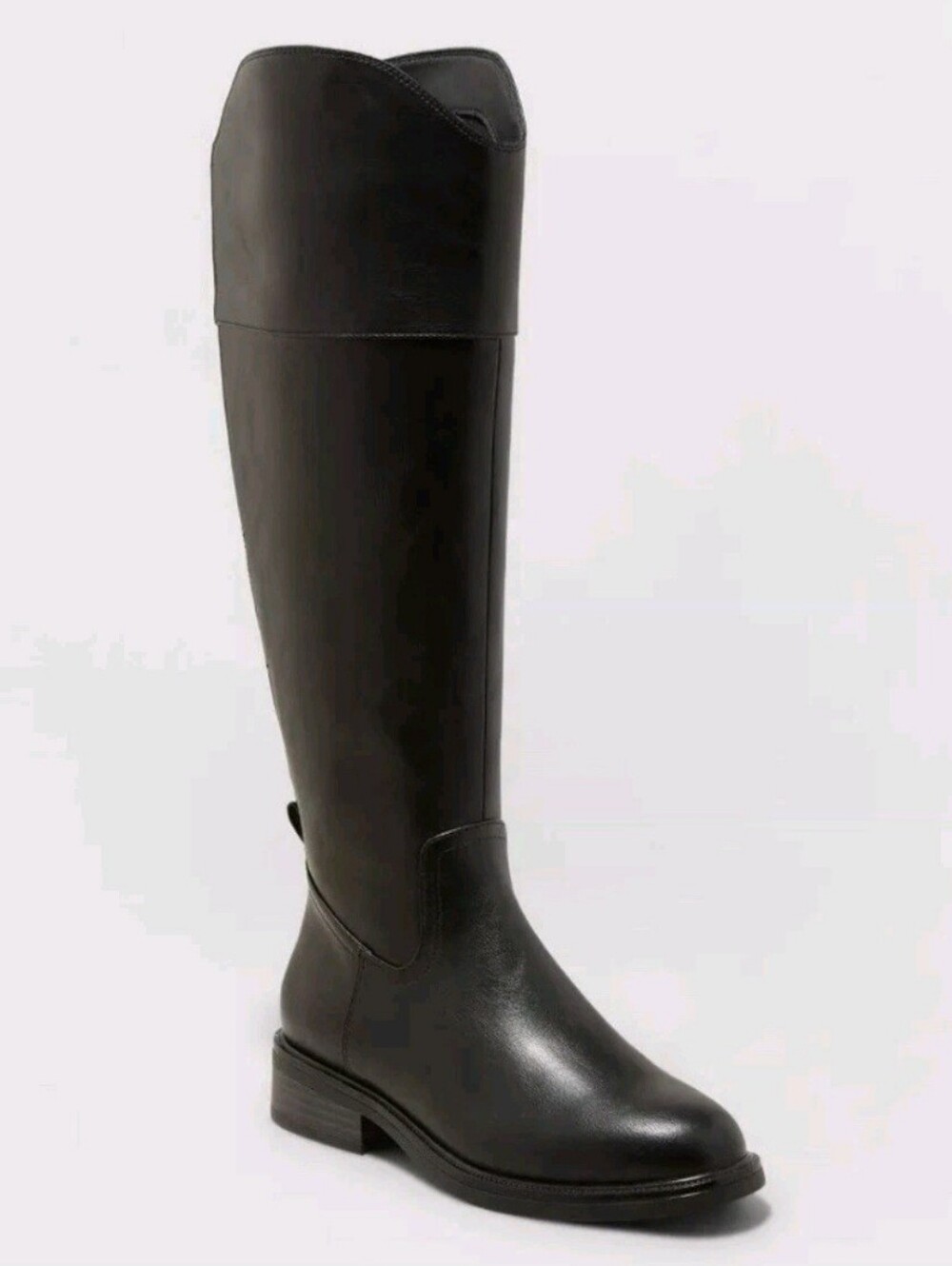 A New Day Sienna Tall Knee-High Boots size 5.5 Black 1.5” Heel Memory Foam NEW